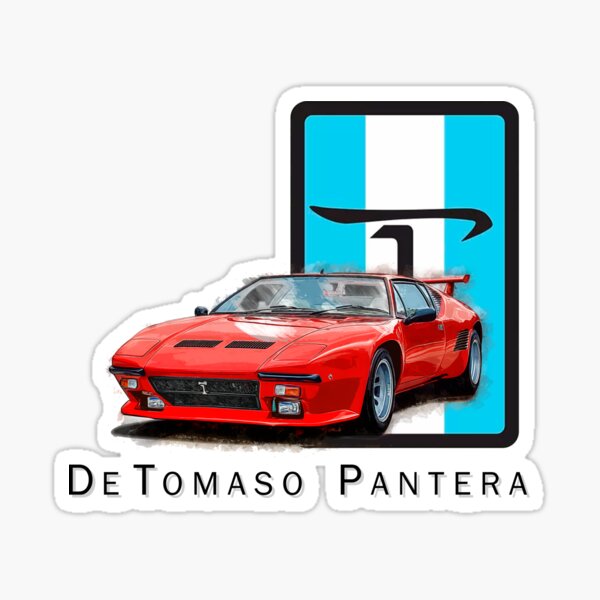 Rouge De Tomaso Pantera Sticker