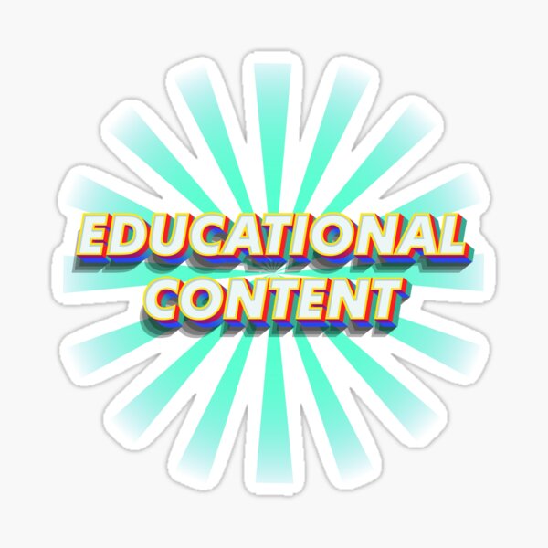 Educational Content Sticker