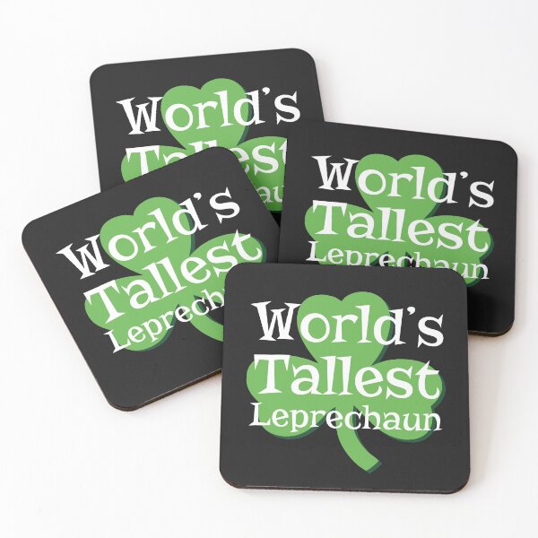 Item preview, World's Tallest Leprechaun Funny St Patricks Day Costume with Shamrock Leaf  designed and sold by alenaz.