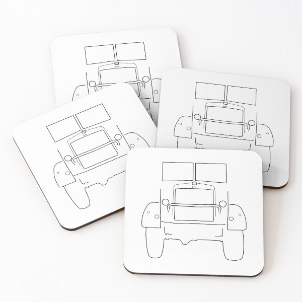 Item preview, Bedford QL classic truck outline graphic (black)  designed and sold by soitwouldseem.
