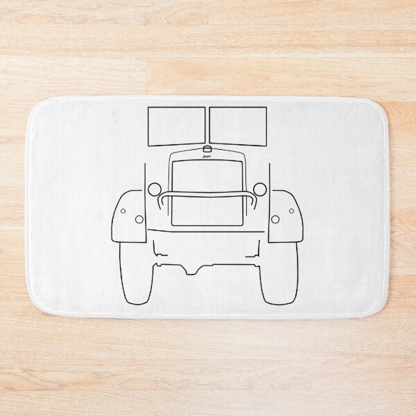 Item preview, Bedford QL classic truck outline graphic (black)  designed and sold by soitwouldseem.