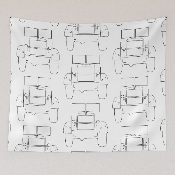 Item preview, Bedford QL classic truck outline graphic (black)  designed and sold by soitwouldseem.