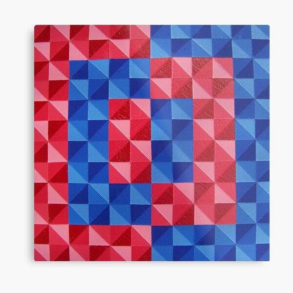 Cadmium Red Cobalt Blue Metal Print