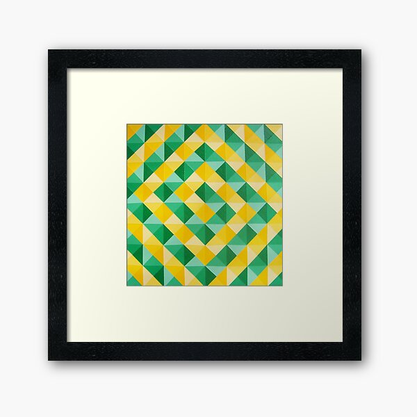 Cadmium Yellow Cadmium Green Framed Art Print