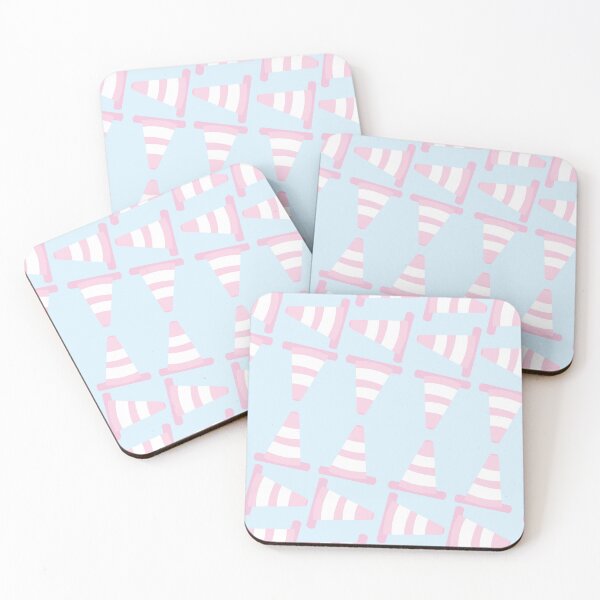 Item preview, PINK Cones (blue) designed and sold by Sophie Hughes.