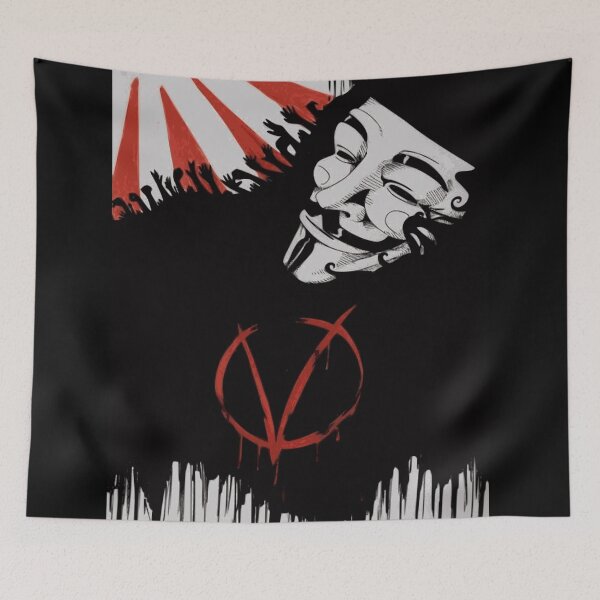 Item preview, V for Vendetta Poster - Anonymous Mask Artwork designed and sold by L. Layne.