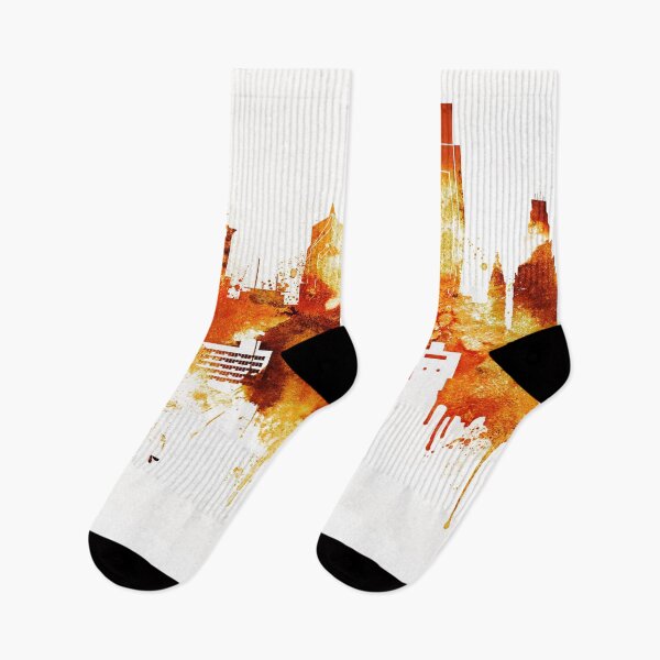 Item preview, Philadelphia Pennsylvania Red Yellow Skyline designed and sold by DimDom.