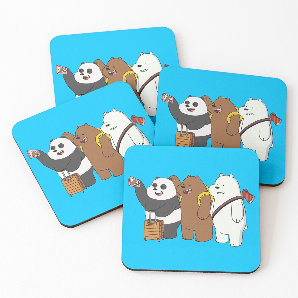 We Bare Bears Coasters (Set of 4)