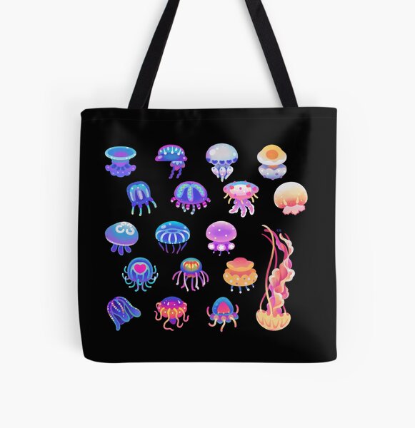 Quallentag Allover-Print Tote Bag