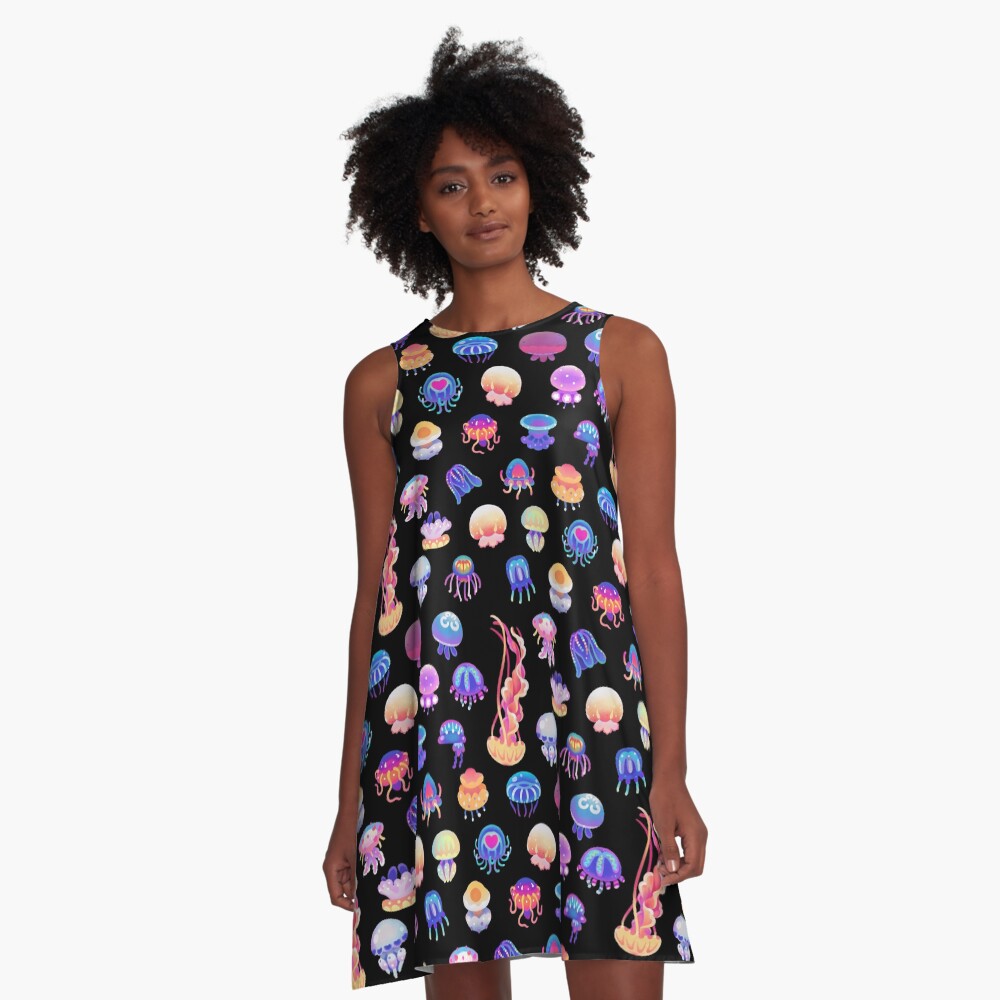 Jellyfish Day A-Line Dress