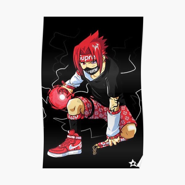 Anime Supreme Hypebeast Poster