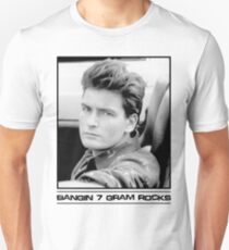 Camiseta unisex Charlie Sheen: Bangin '7 Gram Rocks.