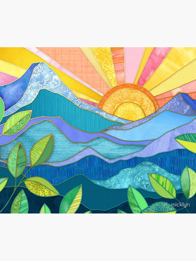 Thumbnail 3 of 3, Tapestry, Sunset Through The Leaves designed and sold by micklyn.