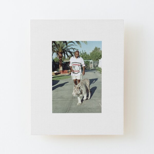 Mike Tyson T shirts Wood Mounted Print