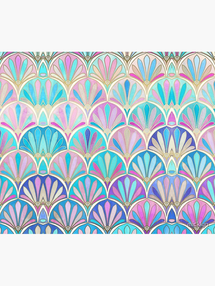 Glamorous Twenties Art Deco Pastel Pattern by micklyn