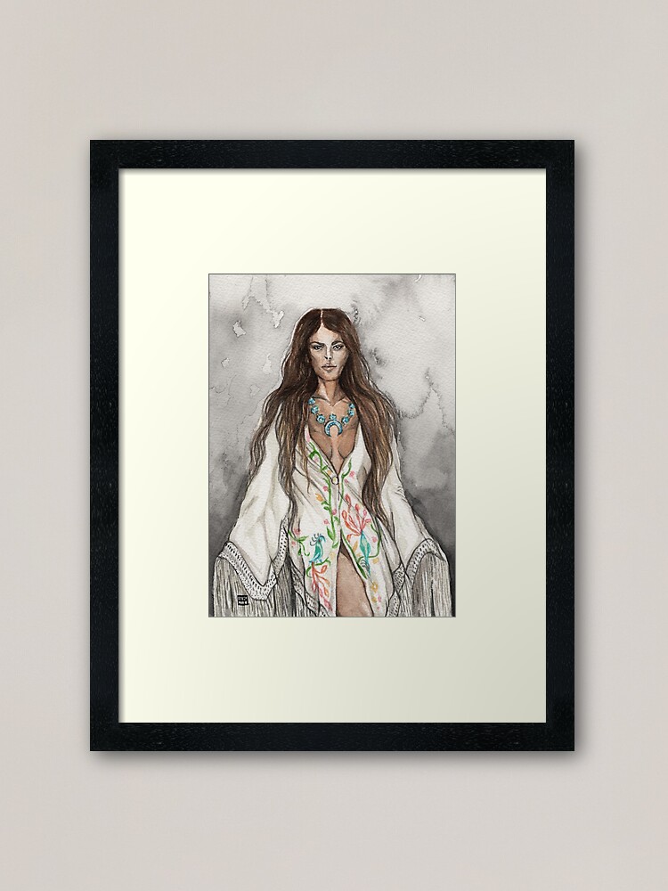 Thumbnail 2 of 7, Framed Art Print, Little Thunder designed and sold by crafty-fox.