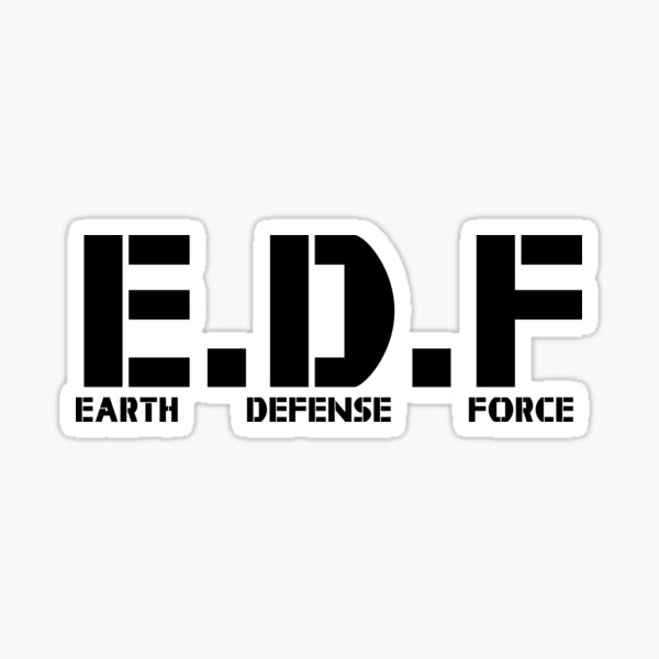 "Earth Defense Force - black insignia" Sticker for Sale by supanerd01