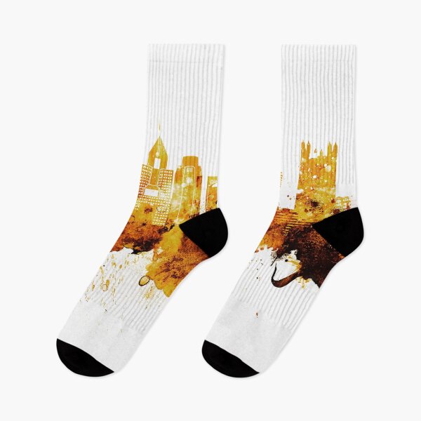 Item preview, Pittsburgh Pennsylvania Red Yellow Skyline designed and sold by DimDom.