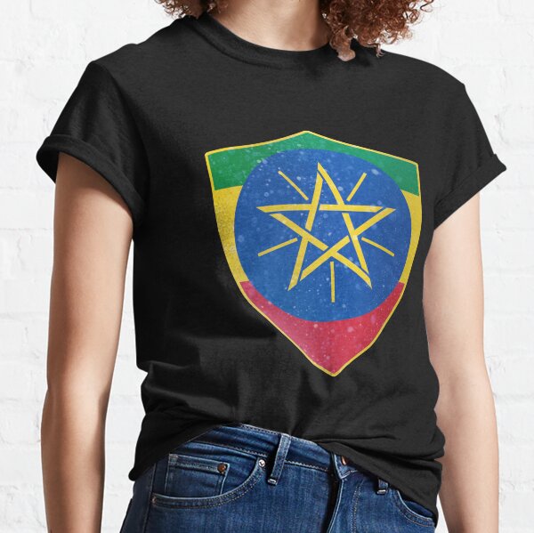 Ethiopia flag in shield shape. Vector illustration. 33168485