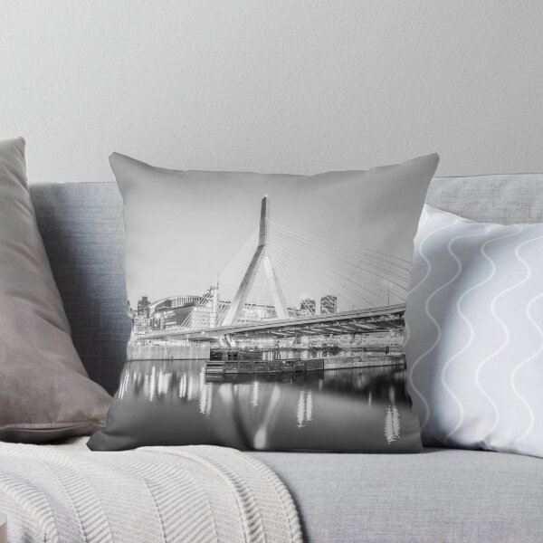 Item preview, Boston Zakim Bridge at Night in Black and White designed and sold by PaulVelgos.