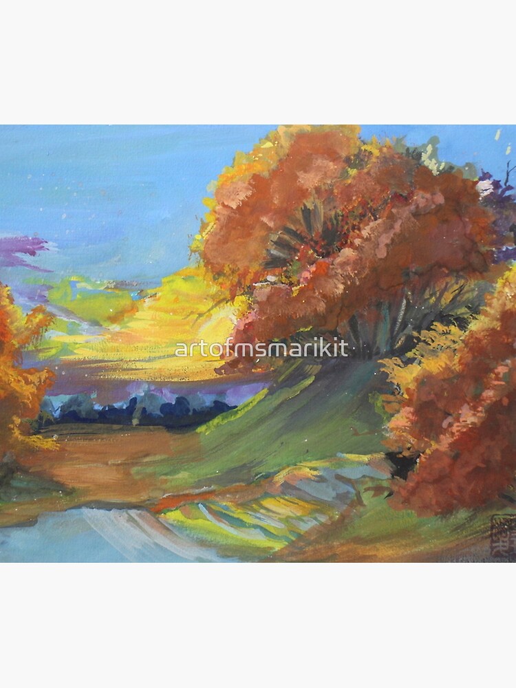 Autumn Sunset Scene by artofmsmarikit