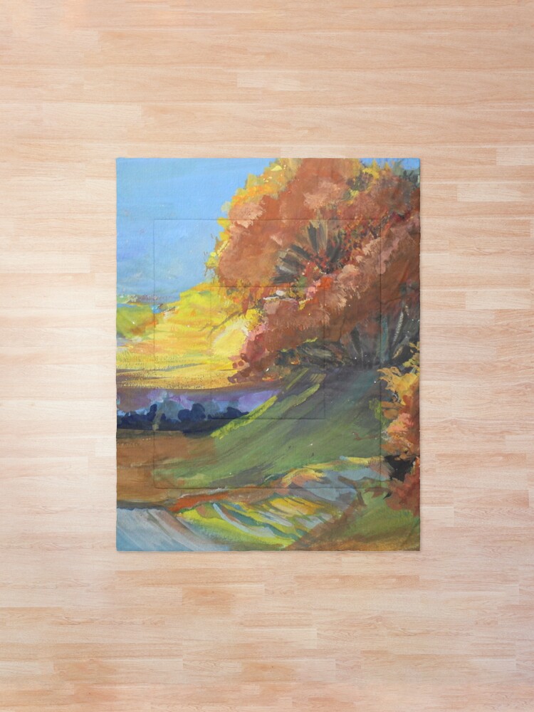 Alternate view of Autumn Sunset Scene Comforter