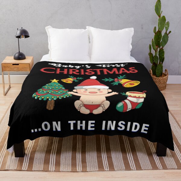 Item preview, Baby's First Christmas on the Inside - Baby Shower and Christmas Party Gift Ideas for New Mom and Mommy to be designed and sold by ASClothDesign.