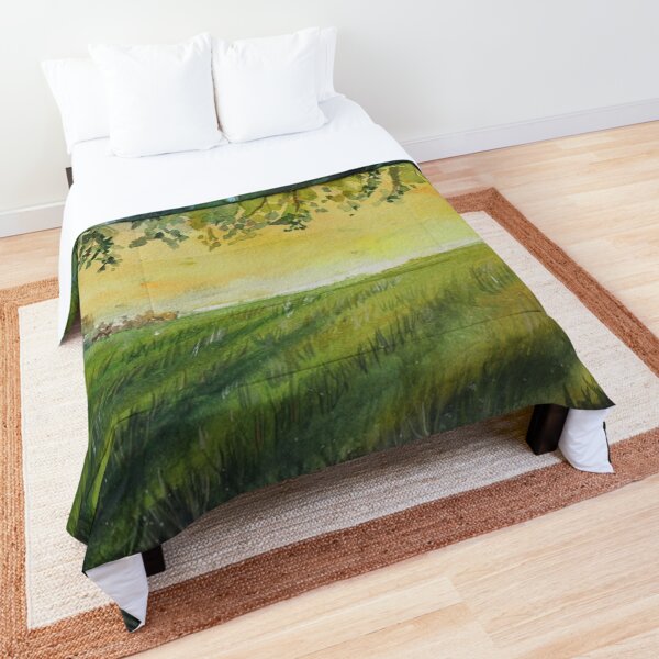 Pretty Summer Grassy Plain Comforter