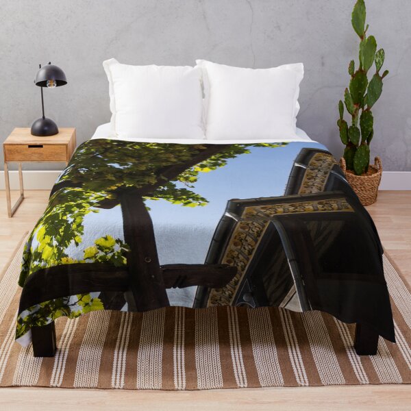 Item preview, Summer Courtyard - Decorated Eaves and Grape Trellis in the Sunshine designed and sold by Georgia Mizuleva.