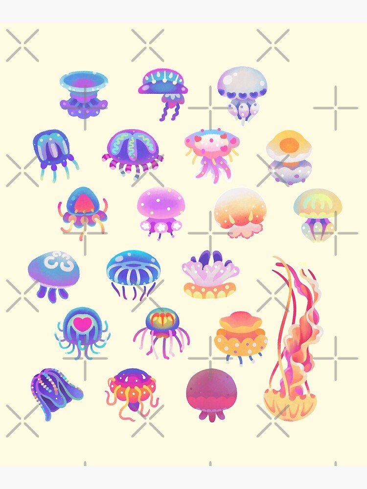 Jellyfish Day - pastel by pikaole