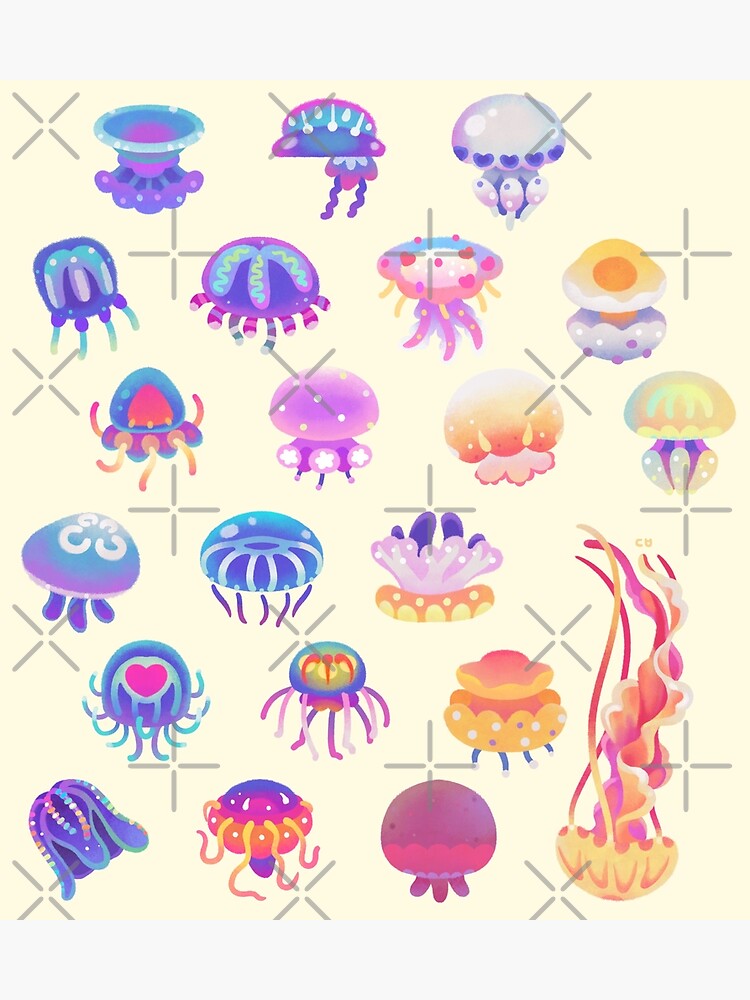 Jellyfish Day - pastel by pikaole