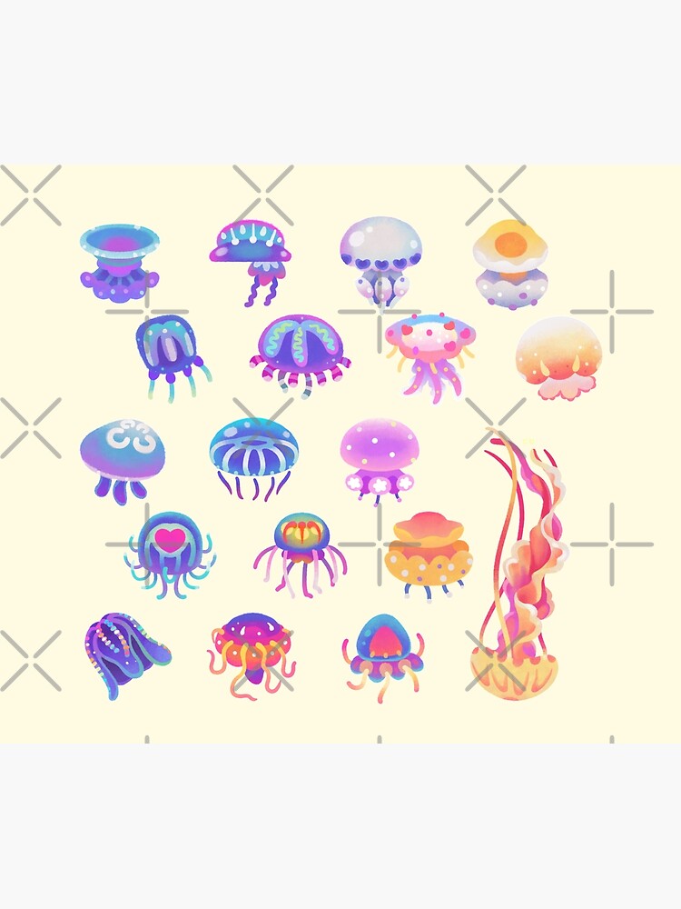 Jellyfish Day - pastel by pikaole