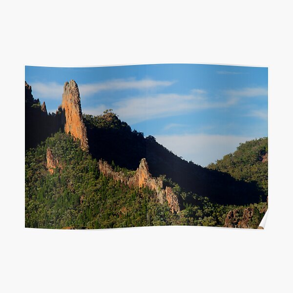 The Breadknife, Warrumbungle Ranges, NSW. Poster
