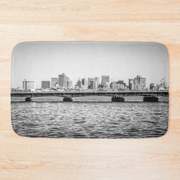 Item preview, Boston Skyline and Harvard Bridge in Black and White designed and sold by PaulVelgos.