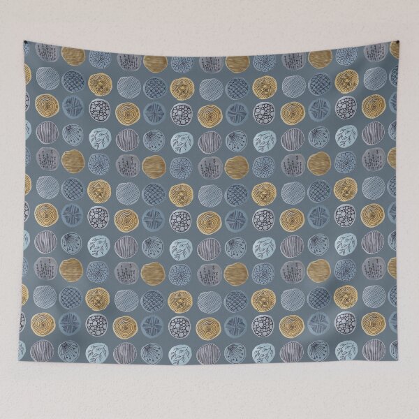 Item preview, spots dark blue designed and sold by Christina Mitchell.