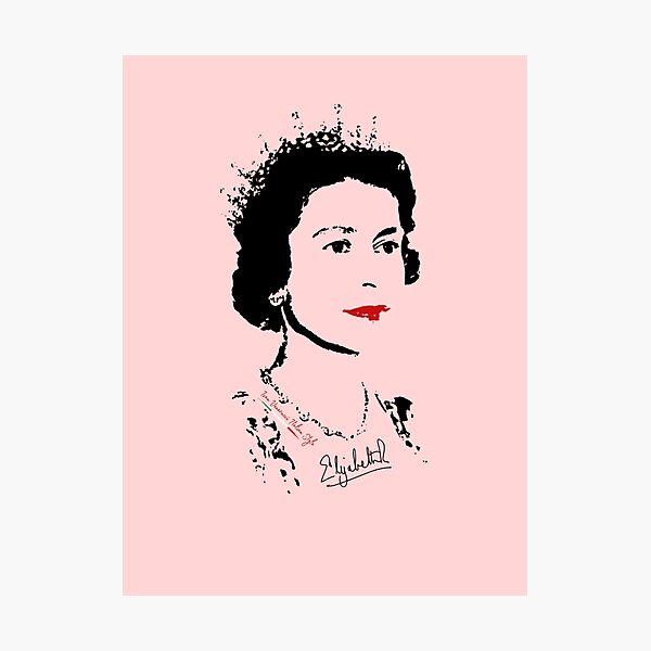 Item preview, Elizabeth II queen tribute designed and sold by ivanvenerucci.