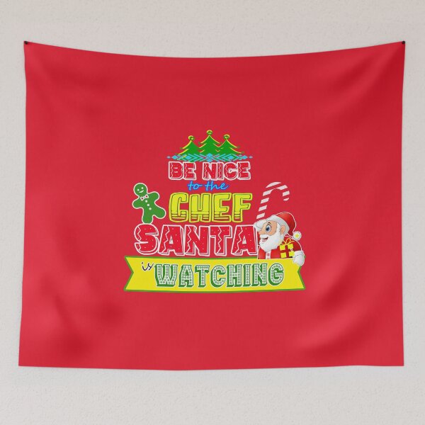 Item preview, Be Nice to the Chef Santa is Watching Gift Idea   designed and sold by werdanepo.