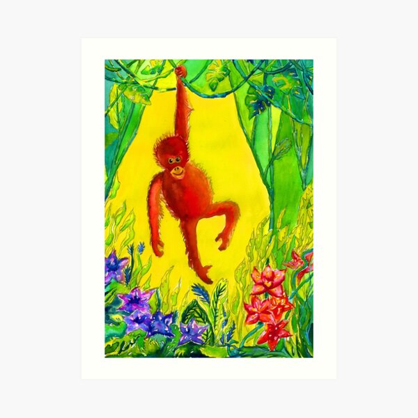 Archie the Monkey Art Print