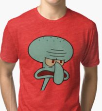 Camiseta de tejido mixto Calamardo enojado
