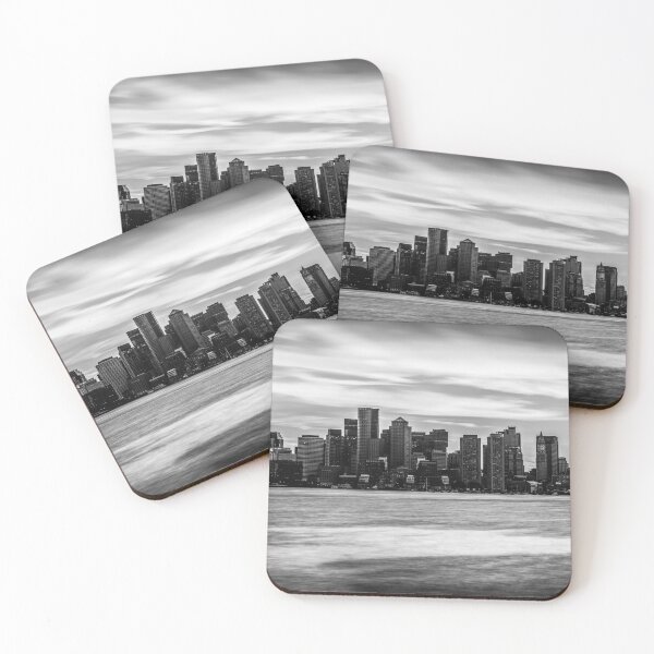 Item preview, Boston Skyline in Black and White designed and sold by PaulVelgos.