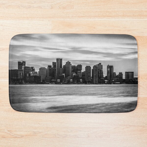 Item preview, Boston Skyline in Black and White designed and sold by PaulVelgos.