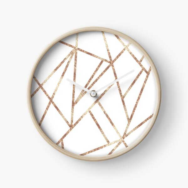 Item preview, Classic White Rose Gold Geo #1 #geometric #decor #art designed and sold by Anita's & Bella's Art.