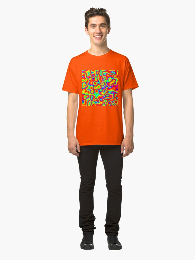 Alternate view of Rainbow Chaos Abstraction II Classic T-Shirt