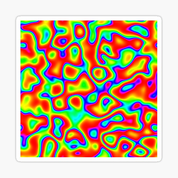 Rainbow Chaos Abstraction II Sticker