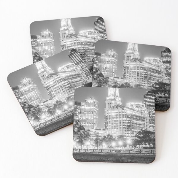 Item preview, Boston Cityscape in Black and White designed and sold by PaulVelgos.