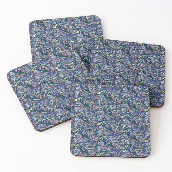 Item preview, Ocean Heart Waves on Peacock designed and sold by DoodleTrees.