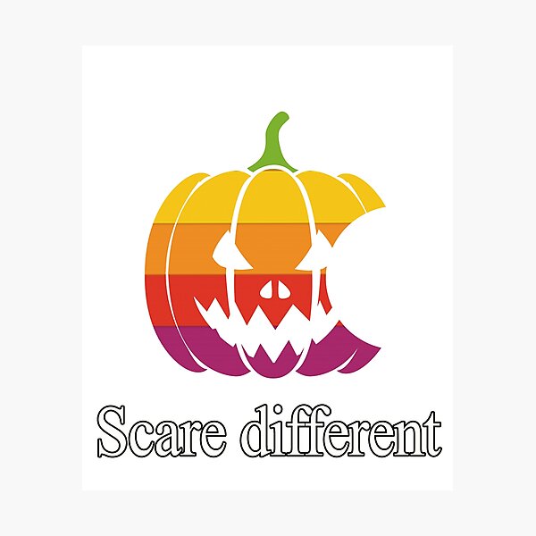 Item preview, Scare different, Halloween, Apple, Pumpkin designed and sold by Synonym9.