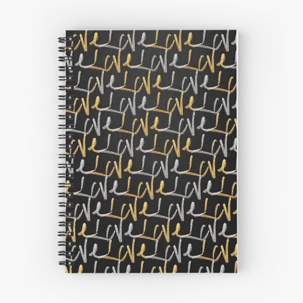 Item preview, "Love" Typography in Faux Gold and Silver Paint designed and sold by Blkstrawberry.