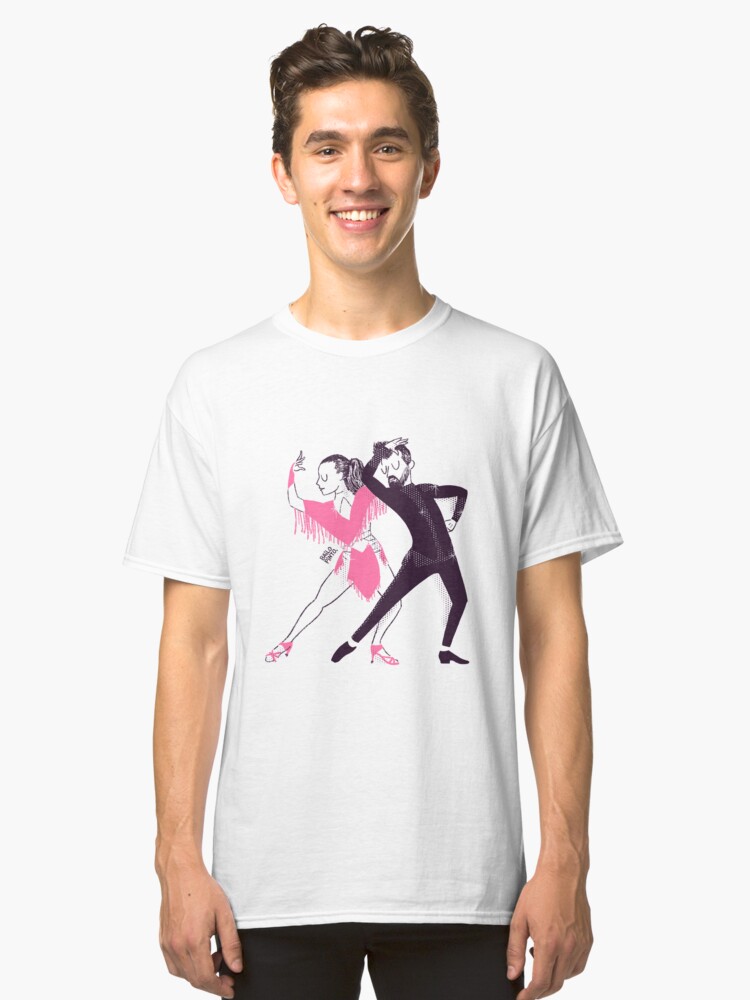Vista alternativa de Camiseta clásica Bailarines de mambo en un show