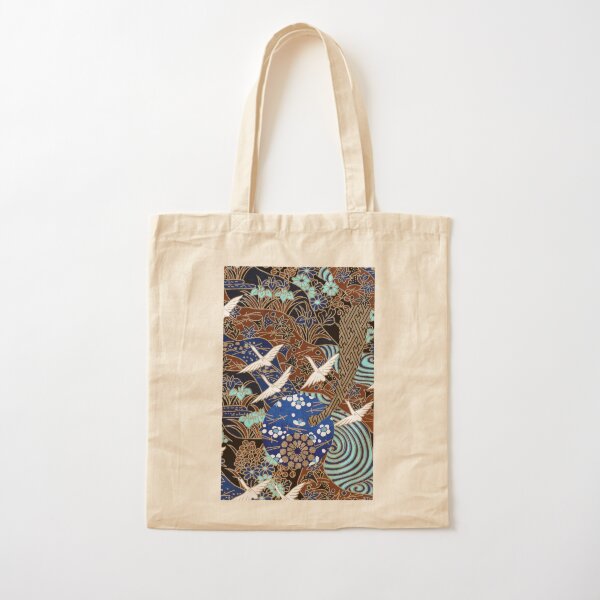 Collage 80 | Japanese washi yuzen chiyogami origami paper collage Cotton Tote Bag